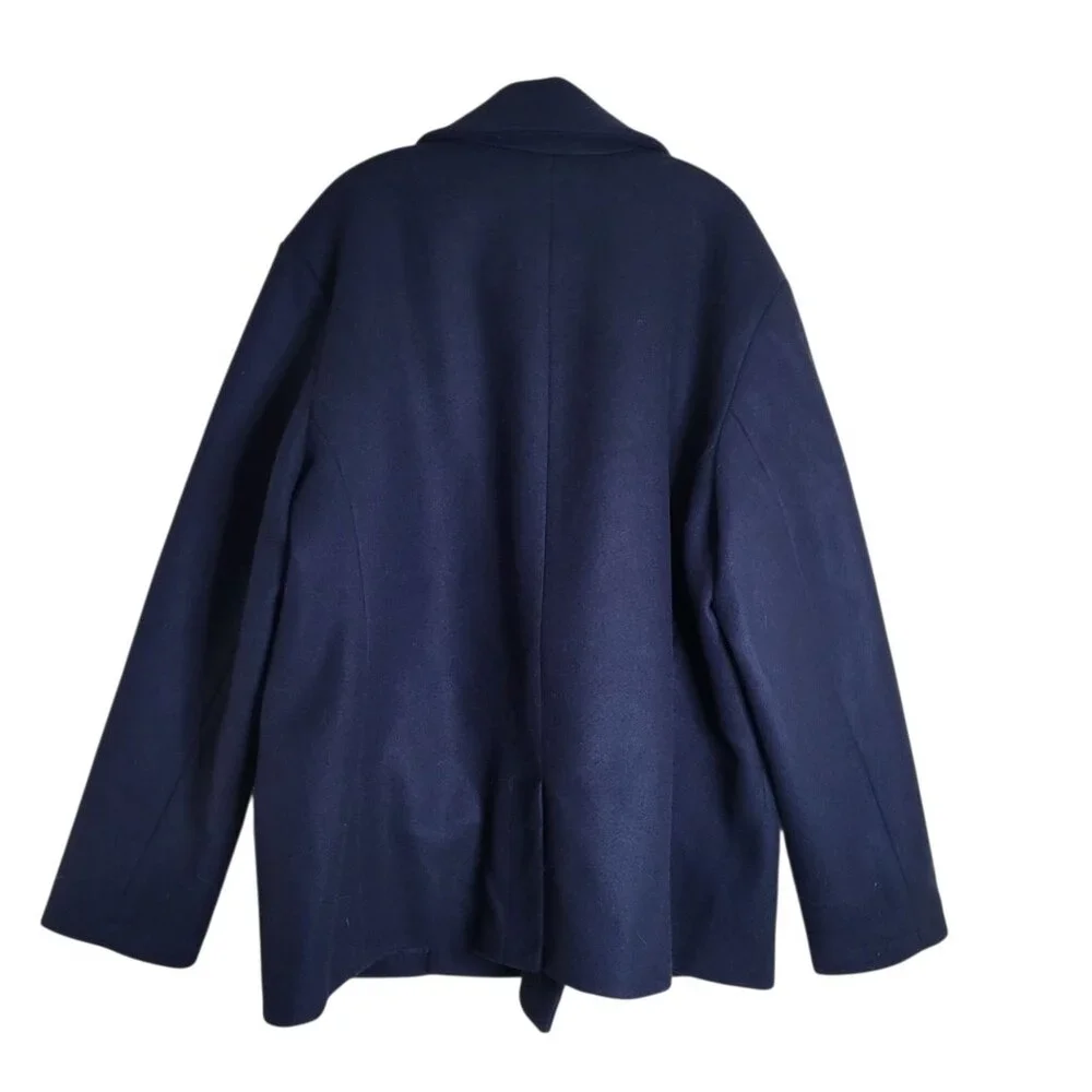 Men's Old Navy Dark Blue Peacoat Size XXL Double-Breasted - Picture 3 of 4